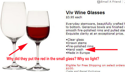 Viv Quality Wine Glasses, Crate & Barrel